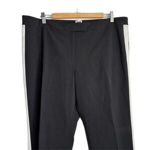 Black Trousers White Side Tuxedo Stripe 12